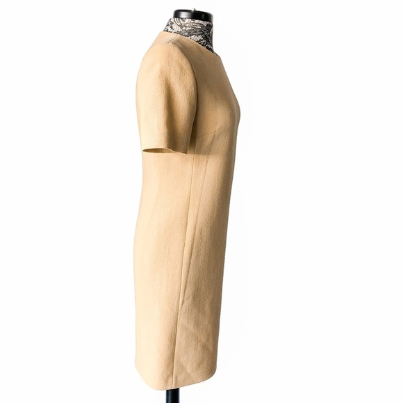 Louis Feraud Short Sleeve Sheath Wool Dress Size 8 - Picture 4 of 9